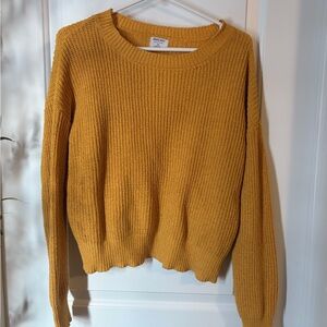 Ardene Mustard Crew Neck Sweater